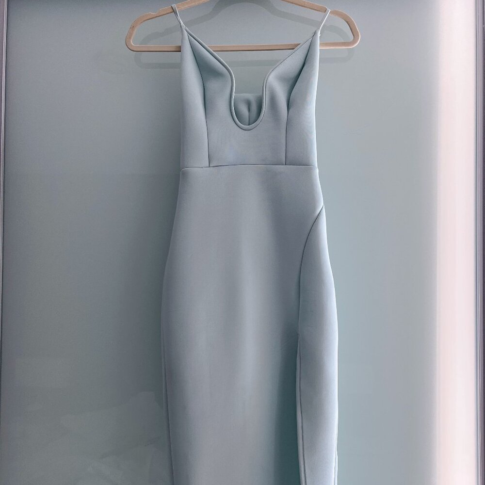US 2 ASOS Tiffany Blue Semi Formal Dress